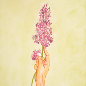 "Selon sa saison" - Reproduction aquarelle sur l'acceptation de soi